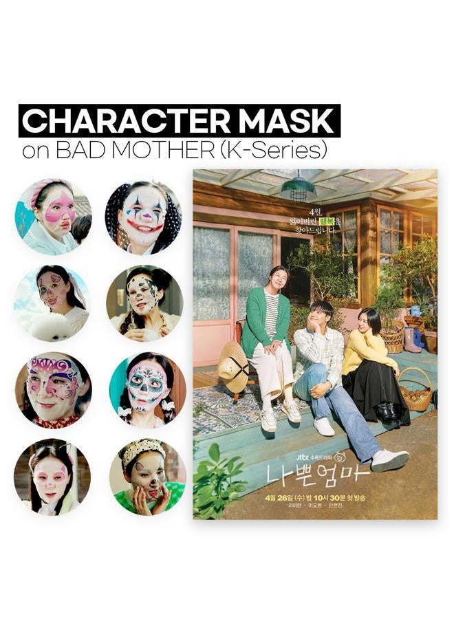 Epielle Animal Character Sheet Masks | Korean Spa Masks for All Skin Types | Face Mask, Spa Gifts, Birthday Party Gifts, Girls' Night, Skincare Party | Assorted 6 Pack | Korean Skincare, Easter Gift - Image 3