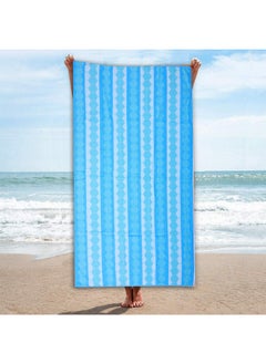 BYFT Jacquard Beach Towel (86x162 cm) 390 Gsm Cool Hexagon Cotton-Set of 1  - Image 4