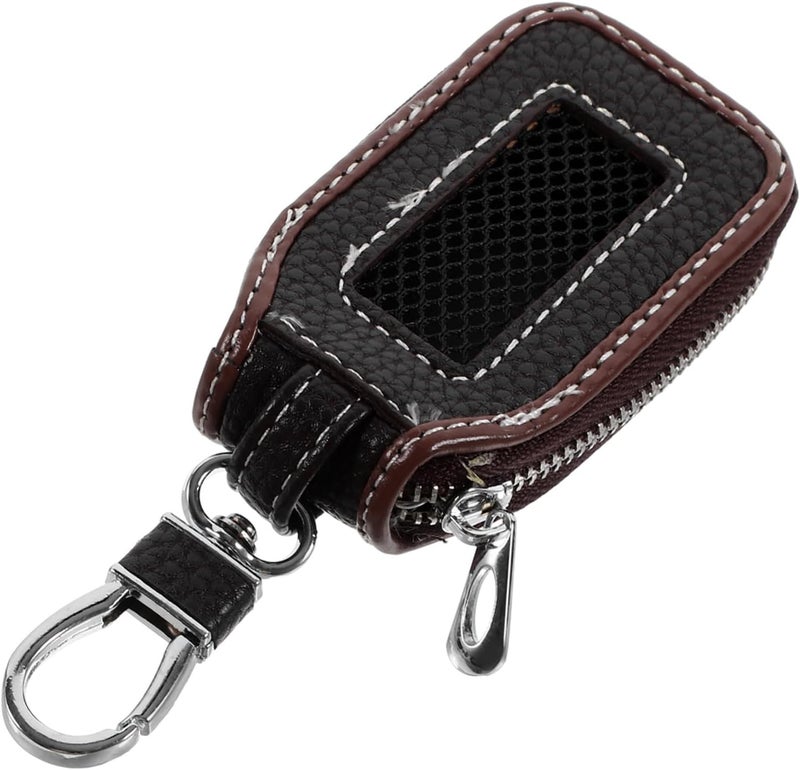 OUNONA Key Holder Pouch Secure Zipper Closure Compact Automotive Key Protector Bag Multifunctional Storage for Men Women for Everyday Use - Image 1
