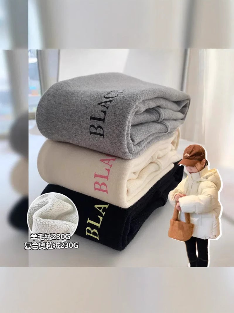 Girls' Fleece-Lined Leggings New Children'S Pants Thickened Warm Slim Pants For Older Children Trendy Outerwear - Image 2