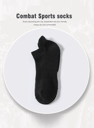 Performance Men's Athletic Socks (5-Pack) - Pure Black - Low Cut, Ultra-Comfort Cushioned, Breathable & Sweat-Wicking, Odor-Resistant - Ideal for Active Lifestyles & Sports - view 4