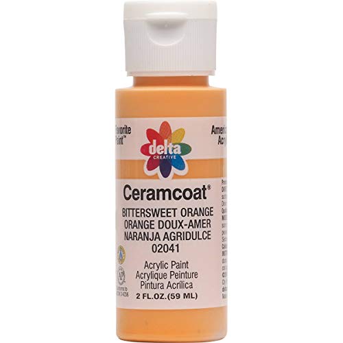 Delta Creative Ceramcoat Acrylic Paint in Assorted Colors (2 oz), 2041, Bittersweet Orange - Image 1