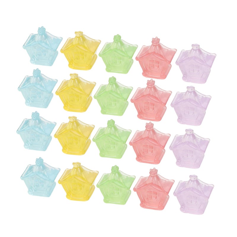Glow In The Dark Miniature Carriage Resin Figures For DIY Garden Craft Decoration - Image 2
