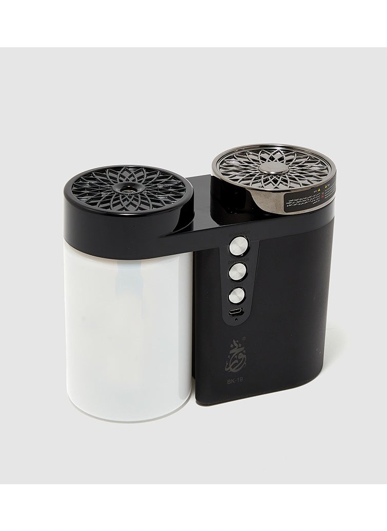Bukhoor Bukhoor Diffuser Electronic Car Bukhoor Usb Type-C Power Bakhoor Rechargeable | Black Electric  - Image 1