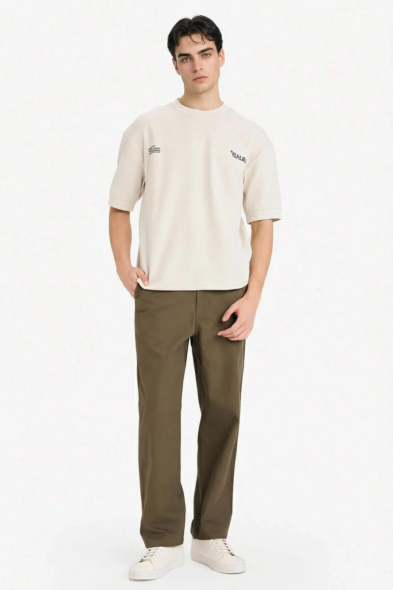 DeFacto Breathable Loose Fit Printed T-shirt