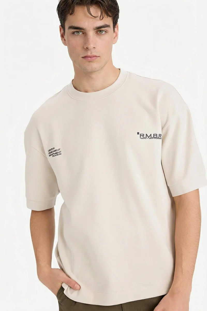 DeFacto Breathable Loose Fit Printed T-shirt