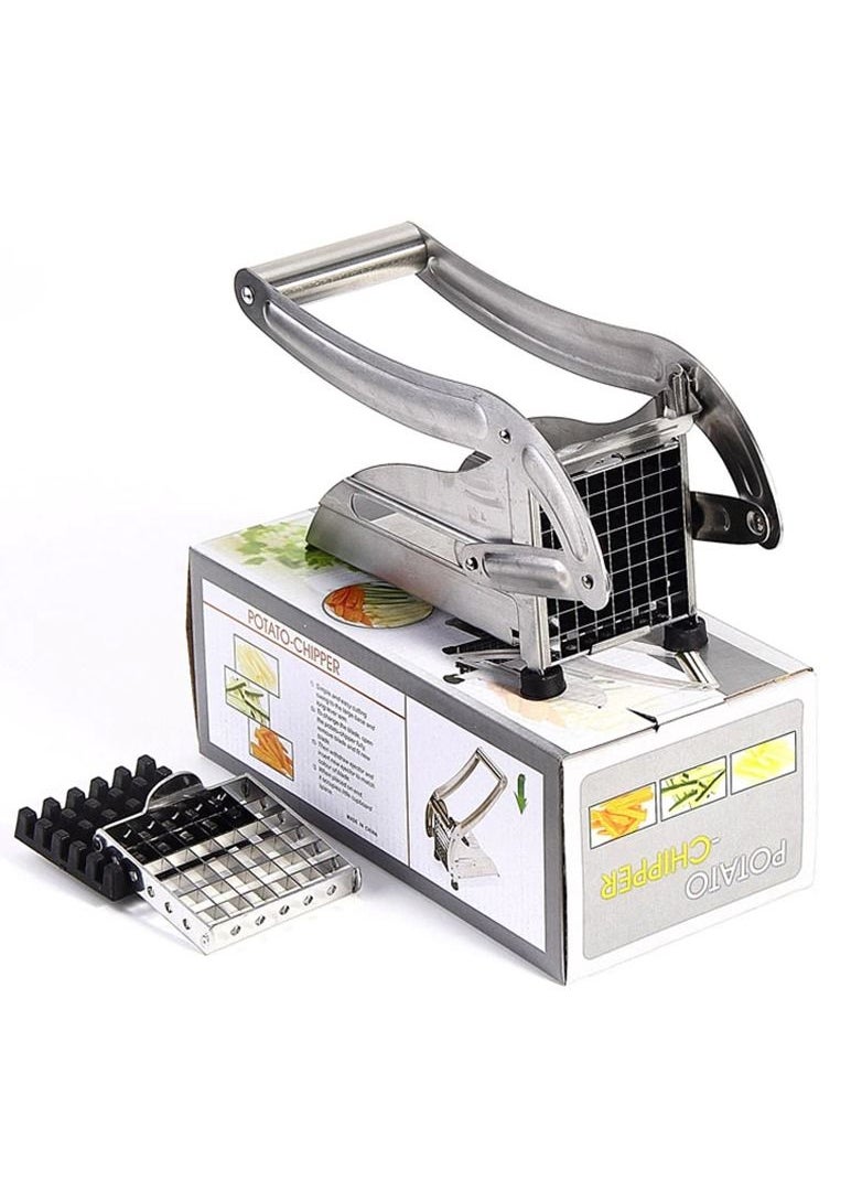 Generic - Stainless Steel French Fries Cutter Vegetable Cutter Chopper 2 Blades - Image 1