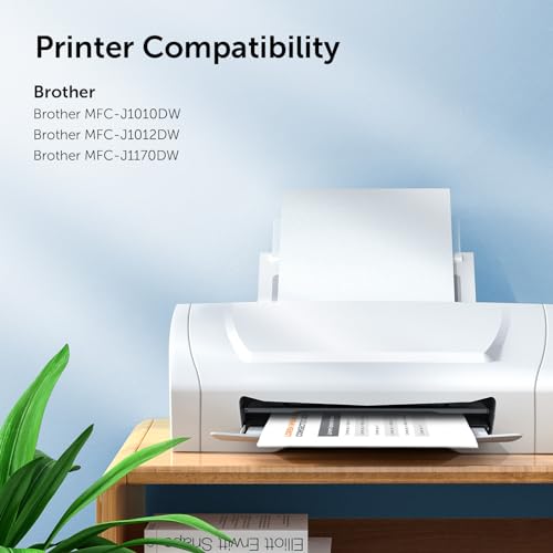 osir LC401XL Black Ink Cartridges Compatible for Brother LC401 LC401XL High Yield Work with Brother MFC-J1012DW MFC-J1170DW MFC-J1010DW Printer (2 Black) - Image 2