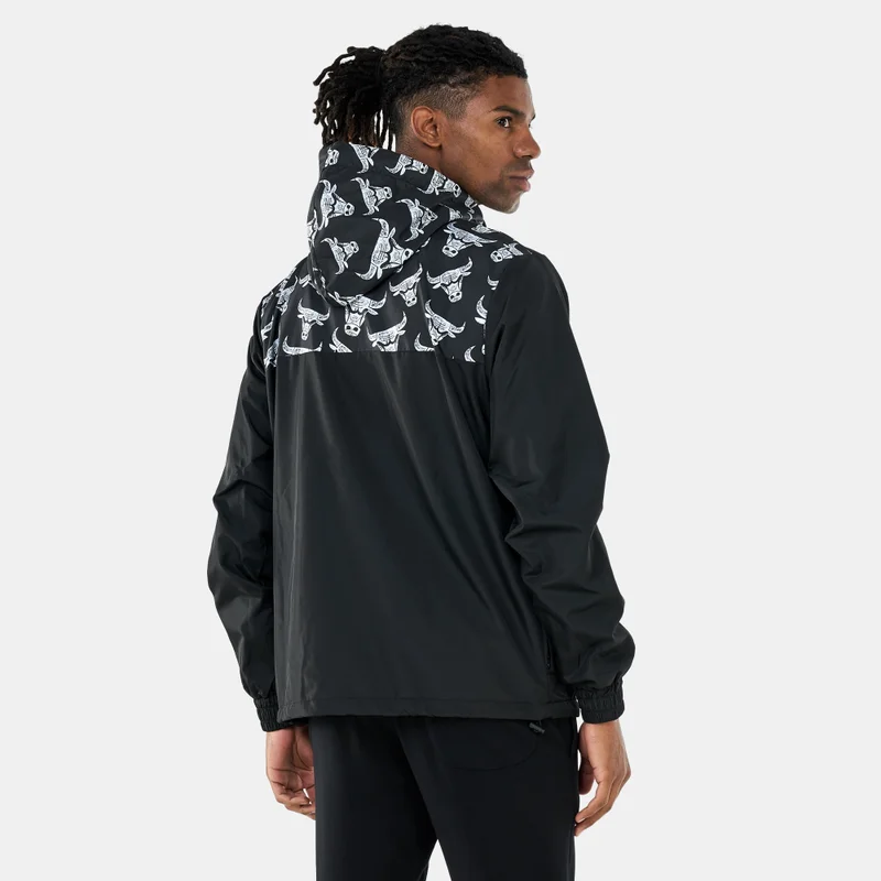 NEW ERA Men's Chicago Bulls Distressed Logo Windbreaker Jacket