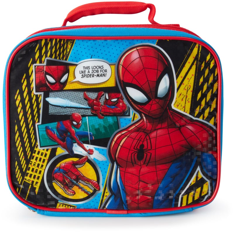 Fast Forward Spiderman Kids Lunch Box Insulated Lunch Bag Lunch Box Kids Girls Boys School Preschool Elementary Picnic Size One Size Spiderman RedBlue - Image 2