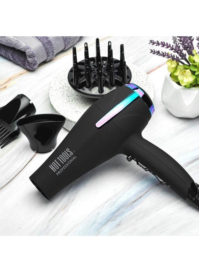 Hot Tools Professional Rainbow Turbo Ceramic Hair Dryer | 1875W Powerful and Quiet Blowouts - Image 5