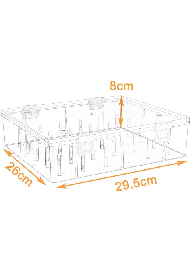 New brothread Pack Of 2 Tall And Clear Storage Box/Organizer For 2X30 Home Embroidery&Cotton Thread Spools Compatible With Tall Thread Spools From Isacord/Floriani/Madeira/Glide/Ra/Connecting Thread - Image 5