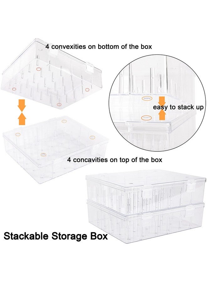 New brothread Pack Of 2 Tall And Clear Storage Box/Organizer For 2X30 Home Embroidery&Cotton Thread Spools Compatible With Tall Thread Spools From Isacord/Floriani/Madeira/Glide/Ra/Connecting Thread - Image 4