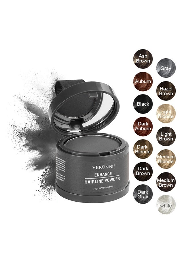 VERONNI Enhance Hairline Powder, Hairbear Hair Filler,Hairline Shadow Powder,Hairline Powder Instantly Conceals,Instant Volume&scalp Coverage For Thinning Hair,Fast & Full Care, 100% Water Sweat Resistant #Black - Image 5