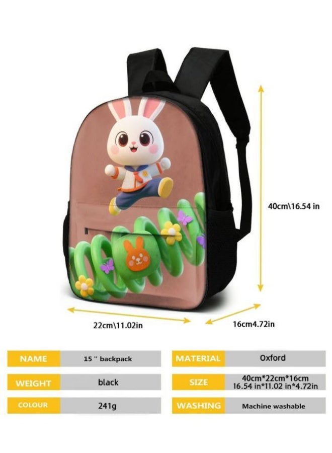 Bright Li Fire Unlock the new fashion of childish fun! Three-piece set of bags, cartoon elements for children and teenagers (students, children, friends' outings, mountain climbing, schooling, etc. can be used) - 31  - Image 5