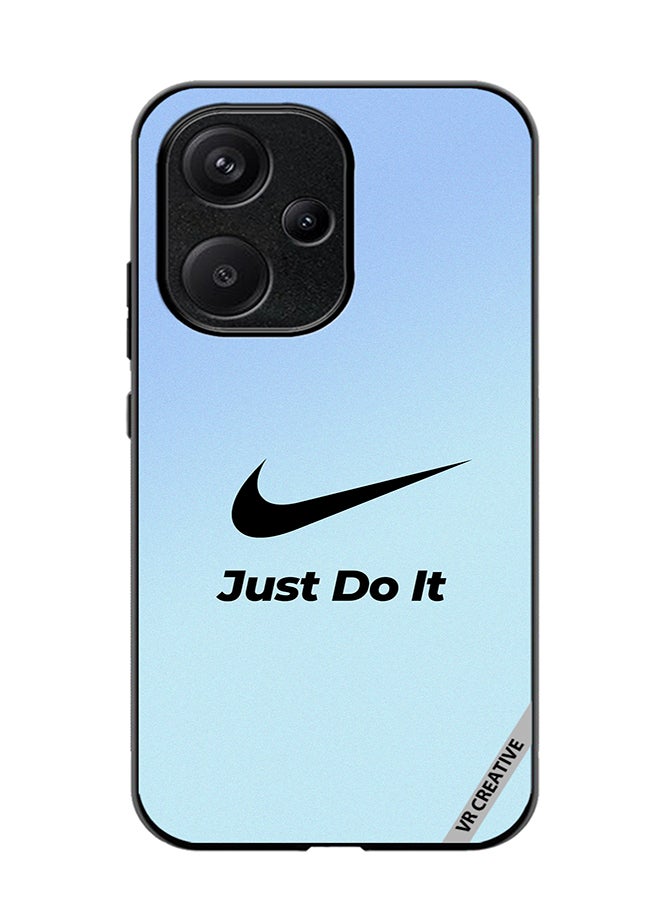 VR CREATIVE Protective Case Cover For Xiaomi Redmi 13C 5G Nike Logo Blue Design Multicolour - Image 1