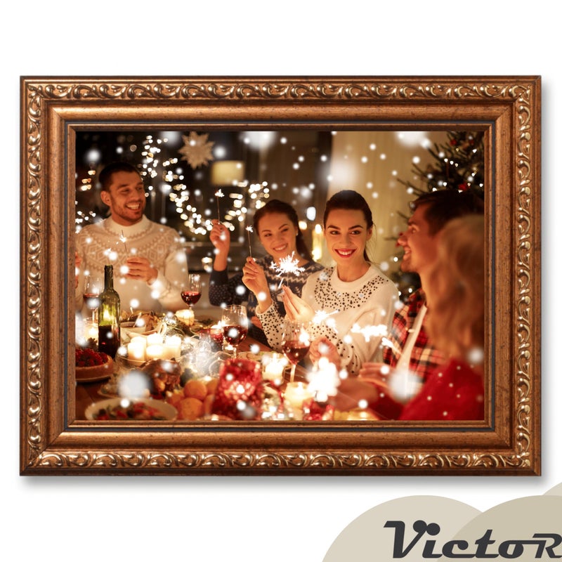 VictoR Picture Frame Chagall 6x8 Brown Gold - Vintage Picture Frames with Shutterproof Acrylic Glass - 6 x 8 Photo Frame - Brown Picture Frames - Antique - Baroque - Image 4