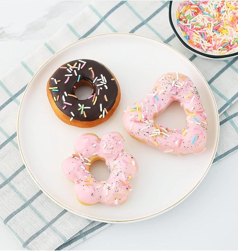 Bake House NonStick Doughnut Cutter Donut Mold Simple Operation for Chocolate for Sugar Paste Round Heart Flower Pach Off 6 - Image 4