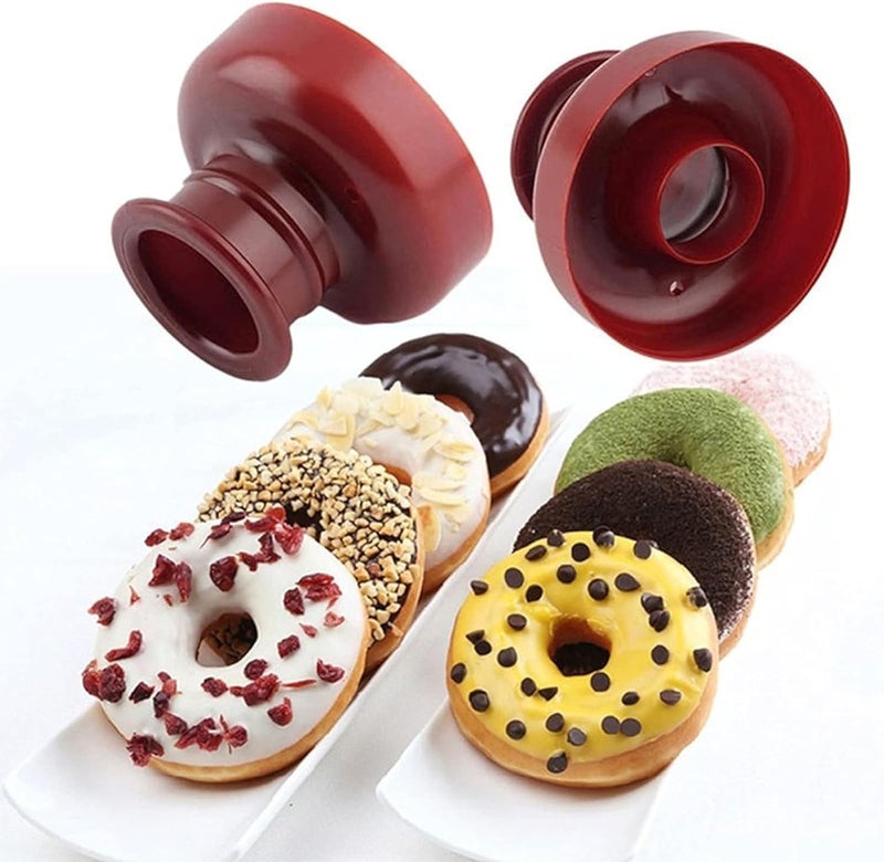 Bake House NonStick Doughnut Cutter Donut Mold Simple Operation for Chocolate for Sugar Paste Round Heart Flower Pach Off 6 - Image 3