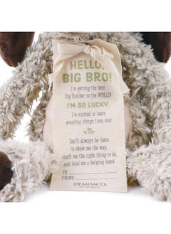 DEMDACO Big Brother Puppy Soft Brown 13 Inch Plush Material Stuffed Animal Figure Toy  - Image 5