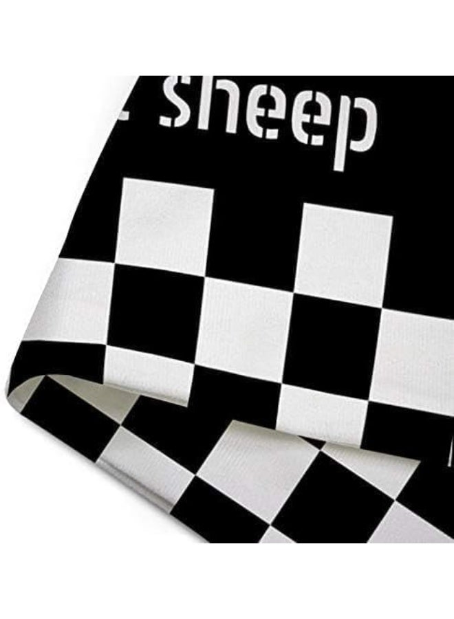 Emvency Set of 2 Throw Pillow Cover Car Cool Black White Checkered Pattern Motorsport Decorative Pillow Case Home Decor Square 16 x 16 inch Pillowcase - Image 4
