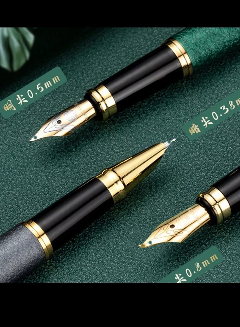 ماركة غير محددة قلم ريشة فآخر  مع  10 علب حبر ازرق  - Image 3