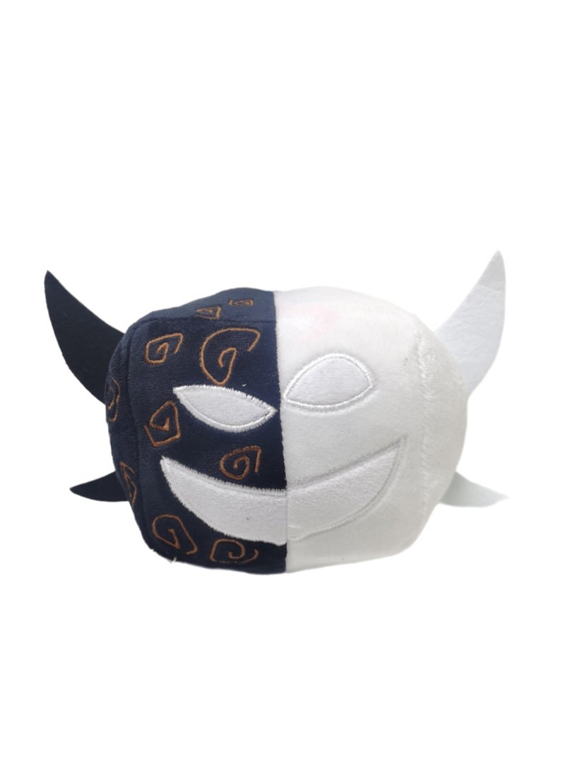 15cm Black And White Box Plush Toy, Blox Fruits Game Peripheral Plush Toy Props Boys And Girls Birthday Gift - Image 1