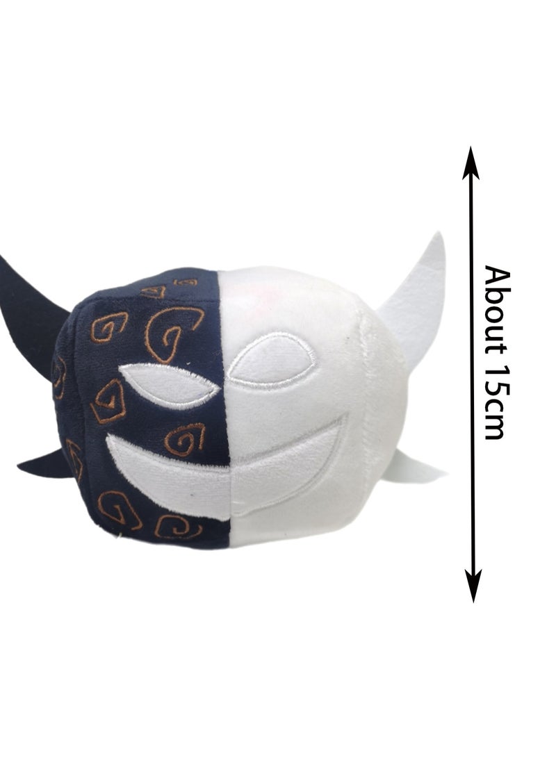 15cm Black And White Box Plush Toy, Blox Fruits Game Peripheral Plush Toy Props Boys And Girls Birthday Gift - Image 2