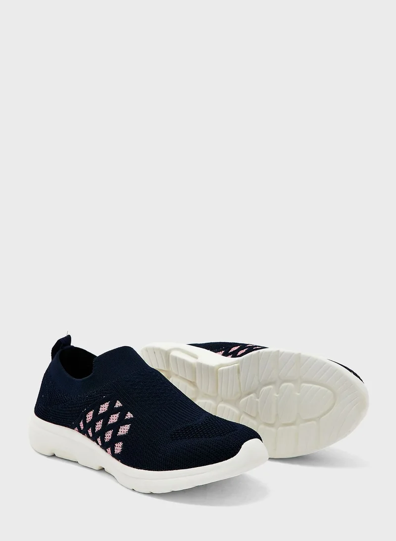 Ginger Textured Slip-On Walking Shoes