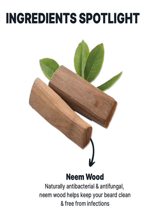 Allman ALL MAN Beard Shaper Comb, Neem Wood, Beard Styling, Tangle Free Beard, Eco-friendly & Sustainable Comb - Image 4