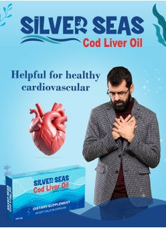 Silver Seas Silver seas capsules- Cod liver oil 550 mg - 20 soft gelatinous capsules  - Image 3