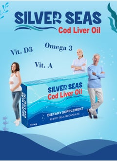Silver Seas Silver seas capsules- Cod liver oil 550 mg - 20 soft gelatinous capsules  - Image 5