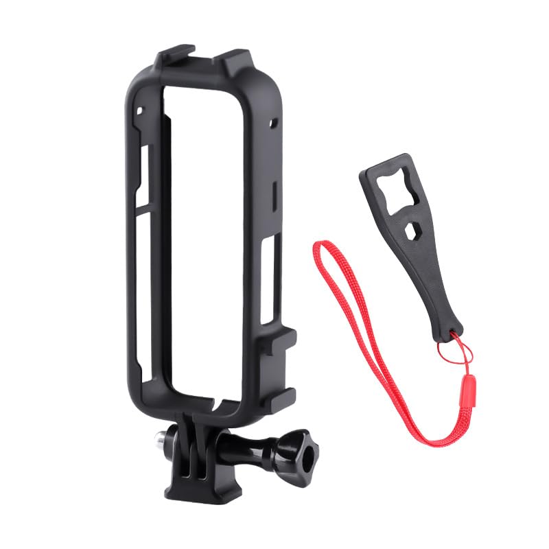 ADOFYS Housing Camera Protective Frame Video Cage with Dual Cold Shoe Tripod Adapter Mount Camera Vlog Accessories for Insta360 X4 - Image 2