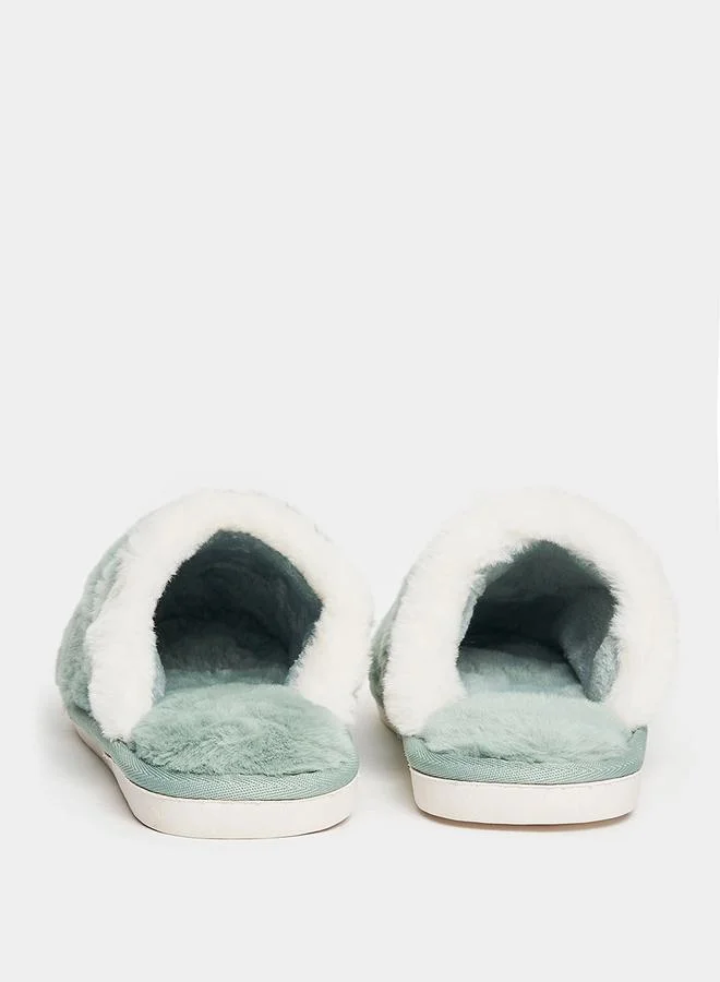 Styli Faux Fur Mule Bedroom Slipper