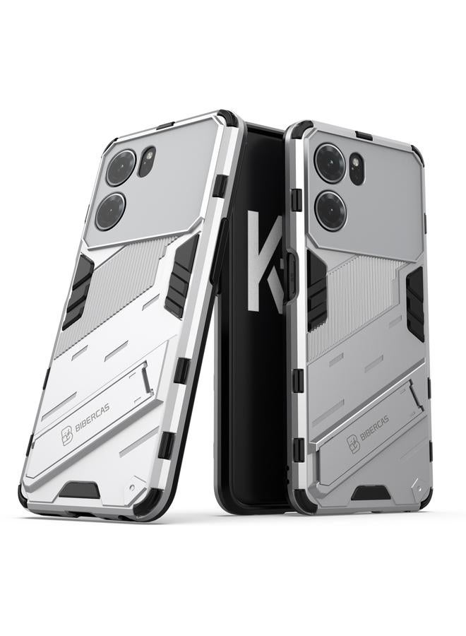 اس-توب جراب لهاتف OPPO K10 5G China Punk Armor 2 في 1 PC + جراب هاتف مقاوم للصدمات من مادة TPU مع حامل غير مرئي - Image 1