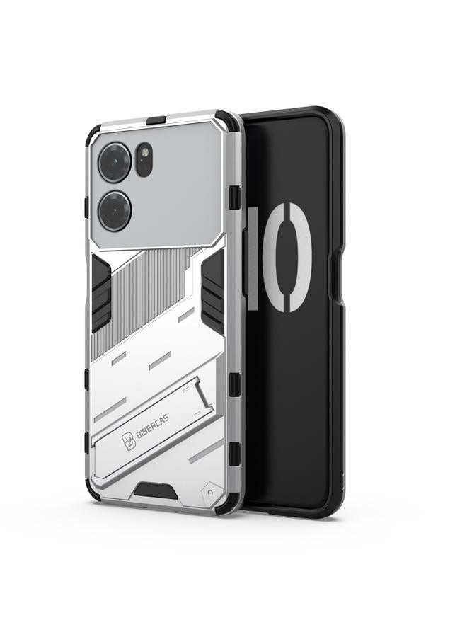 اس-توب جراب لهاتف OPPO K10 5G China Punk Armor 2 في 1 PC + جراب هاتف مقاوم للصدمات من مادة TPU مع حامل غير مرئي - Image 2