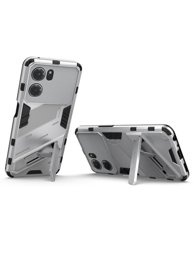 اس-توب جراب لهاتف OPPO K10 5G China Punk Armor 2 في 1 PC + جراب هاتف مقاوم للصدمات من مادة TPU مع حامل غير مرئي - Image 5