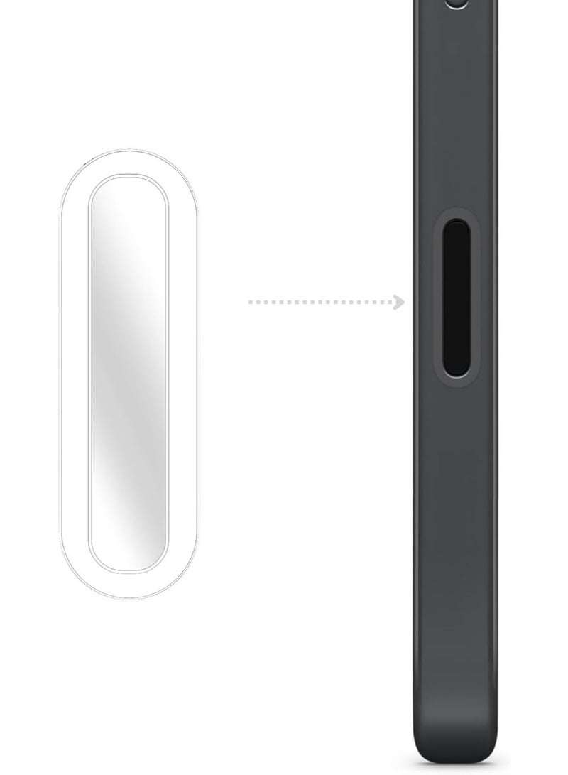 واقي أزرار التحكم في الكاميرا لهاتف iPhone 16 | 16 Pro Max | 16 Pro | 16 Plus، غطاء سيليكون واقي لأزرار التحكم في الكاميرا، يدعم التحكم في التكبير/التصغير، يمنع التلف (أبيض) - Image 1