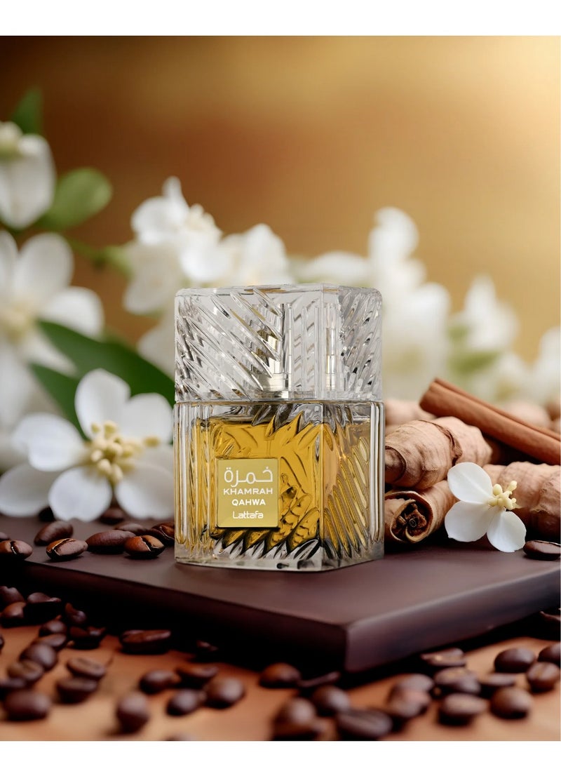 Lattafa - Khamrah Qahwa EDP For Unisex - 100ml - Image 1