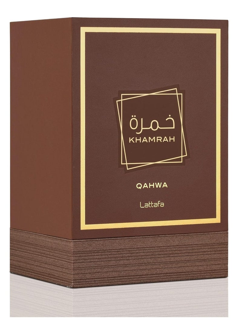Lattafa - Khamrah Qahwa EDP For Unisex - 100ml - Image 1