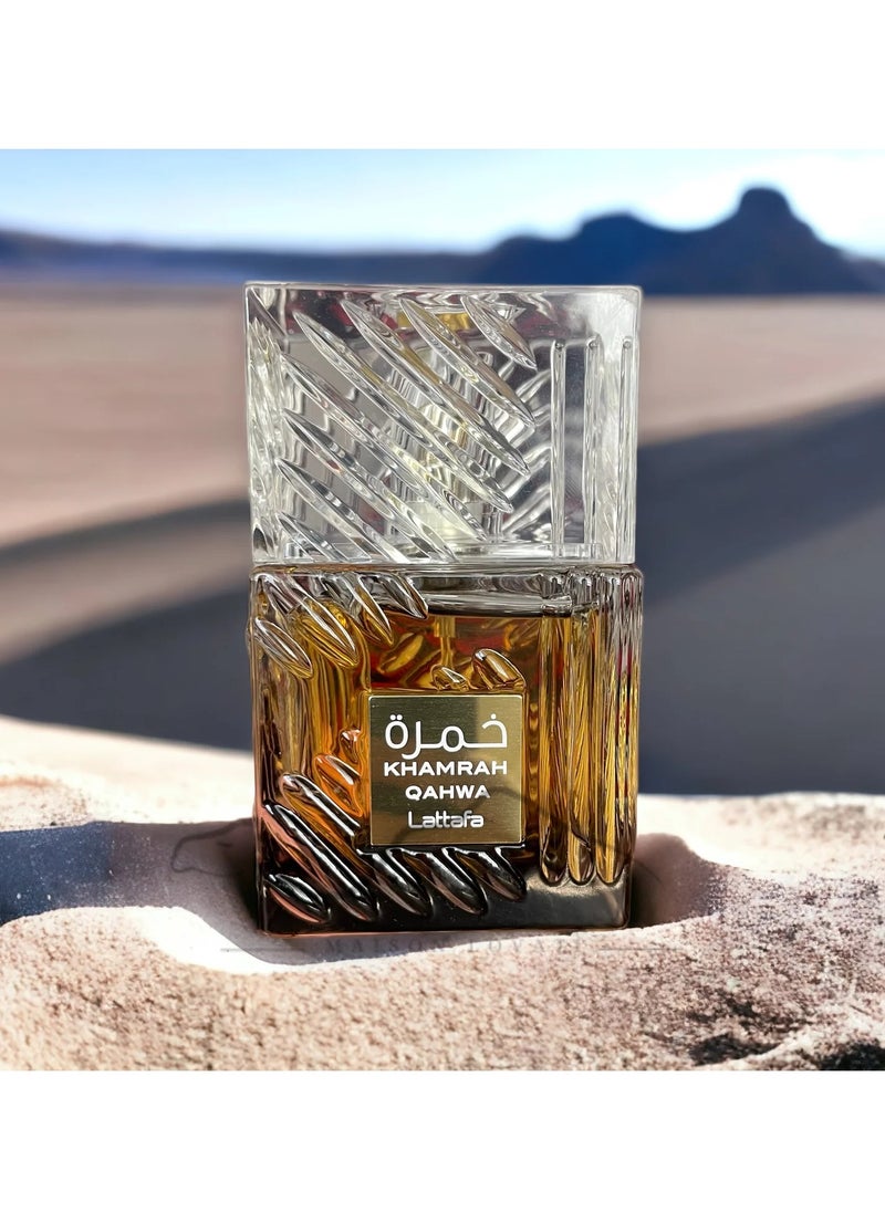Lattafa - Khamrah Qahwa EDP For Unisex - 100ml - Image 1