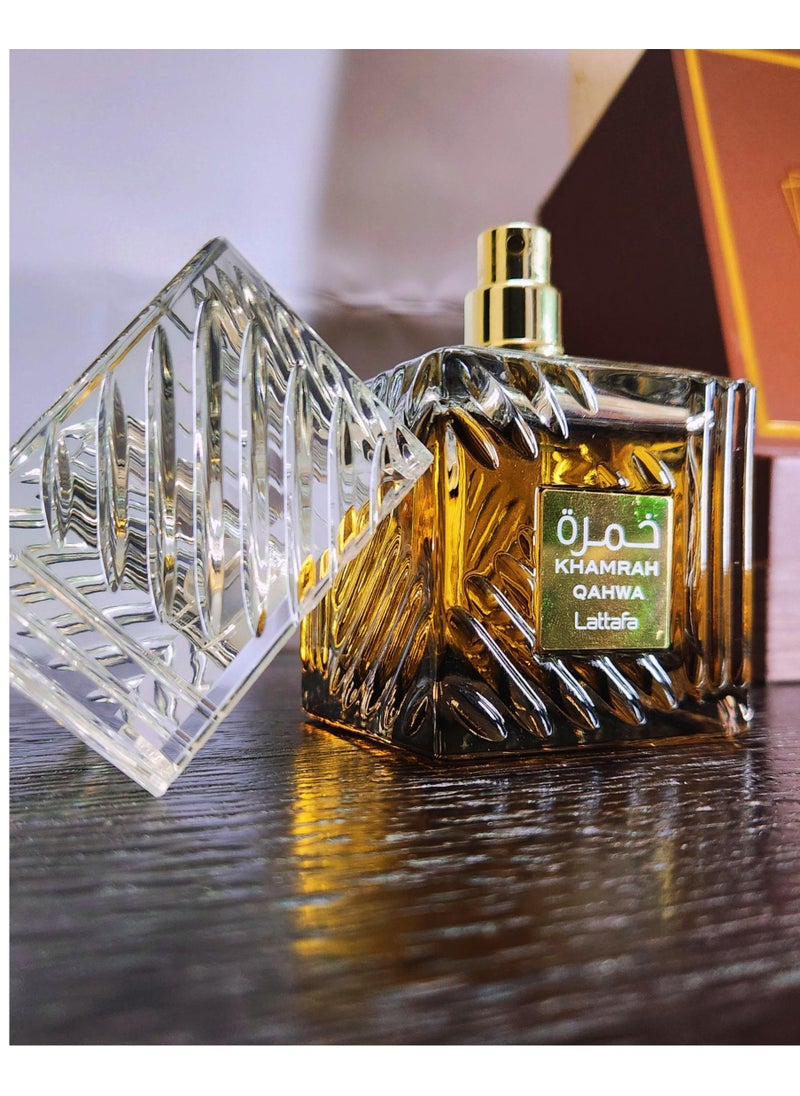 Lattafa - Khamrah Qahwa EDP For Unisex - 100ml - Image 1