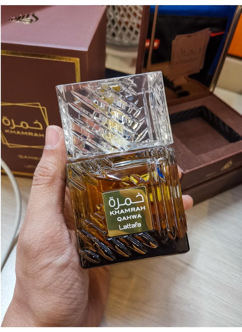 Lattafa - Khamrah Qahwa EDP For Unisex - 100ml - Image 1