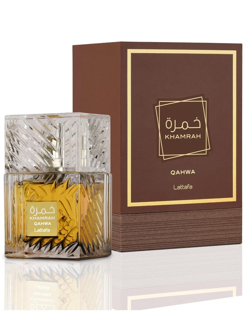 Lattafa - Khamrah Qahwa EDP For Unisex - 100ml - Image 1