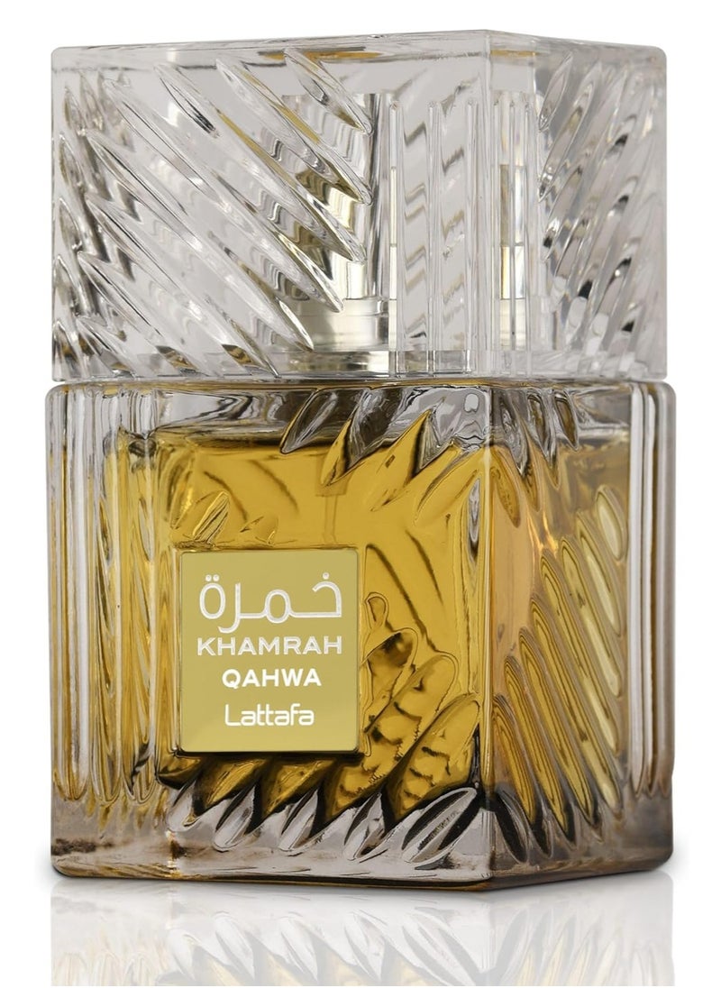 Lattafa - Khamrah Qahwa EDP For Unisex - 100ml - Image 1