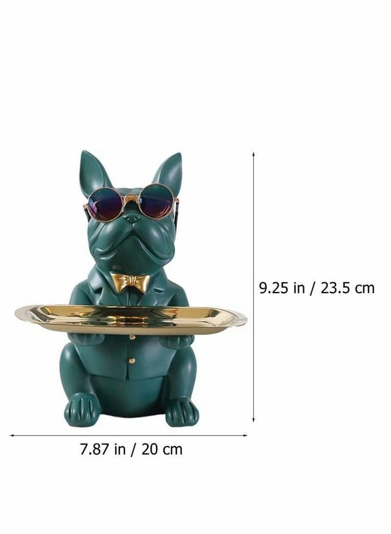 Y&D Jewelry Storage Holder Holding Tray Resin dog Figurine Sculptures Statue Key Organizer Candy Dish for Keys Earrings Table Desk Decor - Image 5