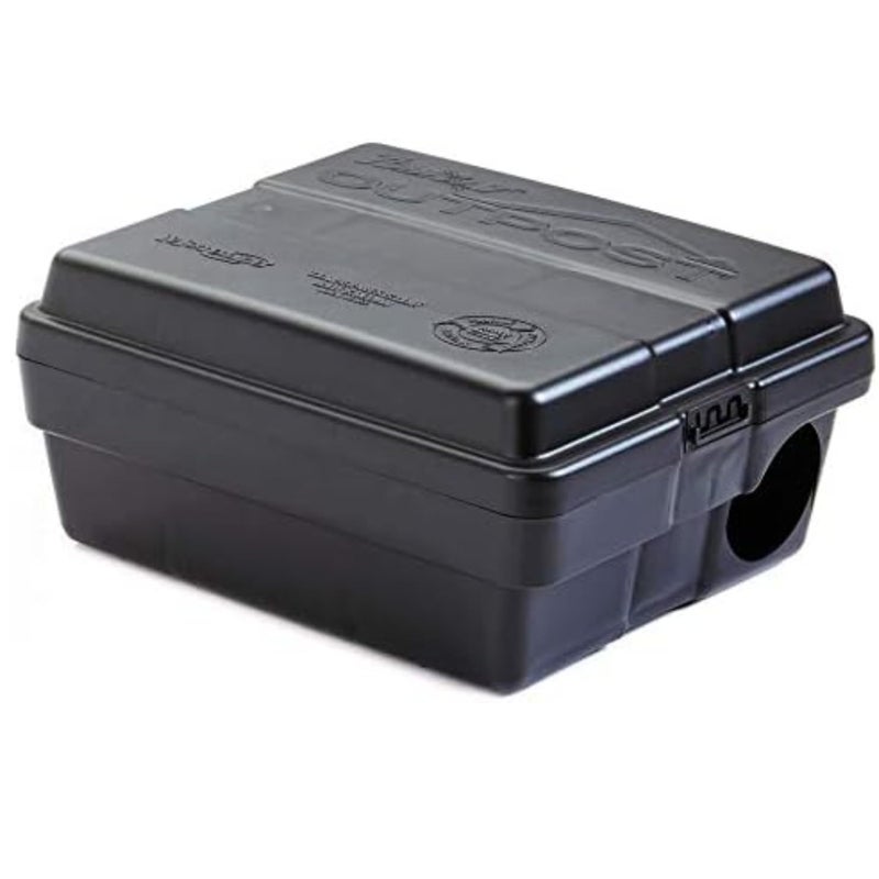 TOMCAT Outpost Rat Bait Station | Single Station Targets Small Mice Up to Large Rats | Position Horizontal or Vertical | Made in USA - Image 1