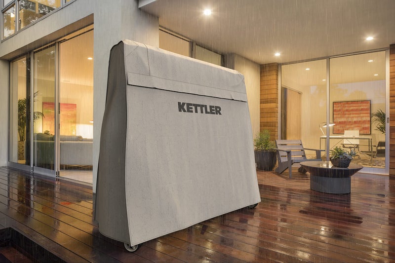 KETTLER Heavy-Duty Select Weatherproof Indoor/Outdoor Table Tennis Table Cover, Grey (7033-100) - Image 5
