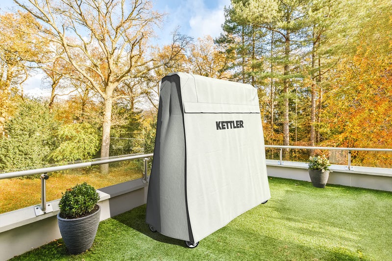 KETTLER Heavy-Duty Select Weatherproof Indoor/Outdoor Table Tennis Table Cover, Grey (7033-100) - Image 4