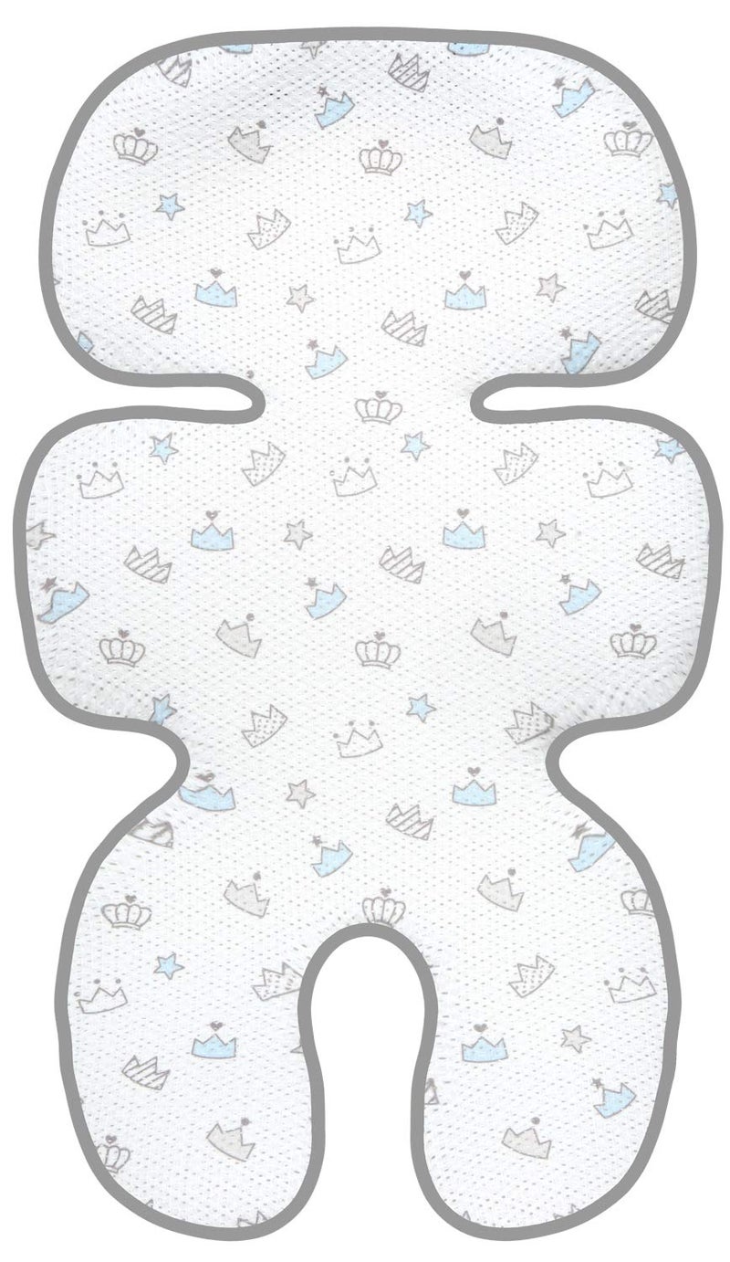 Manito Clean Basic 3D Mesh Seat Pad/Cushion/Liner for Stroller and Car Seat (Tiara Blue) - Image 1